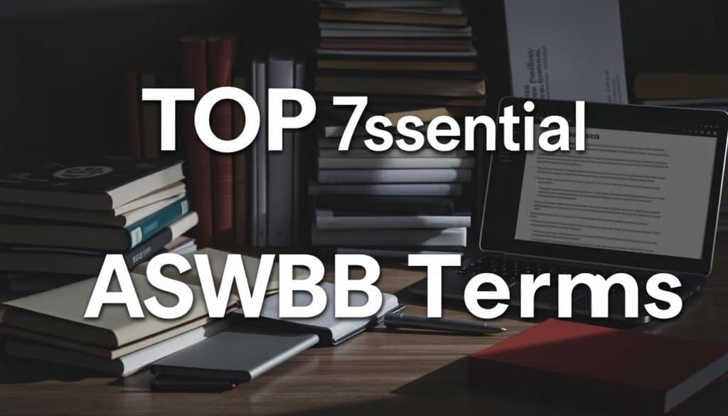 What are the Top 7 terms to know for the ASWB Exam