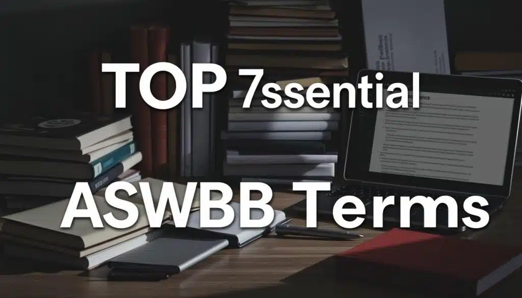 What are the Top 7 terms to know for the ASWB Exam
